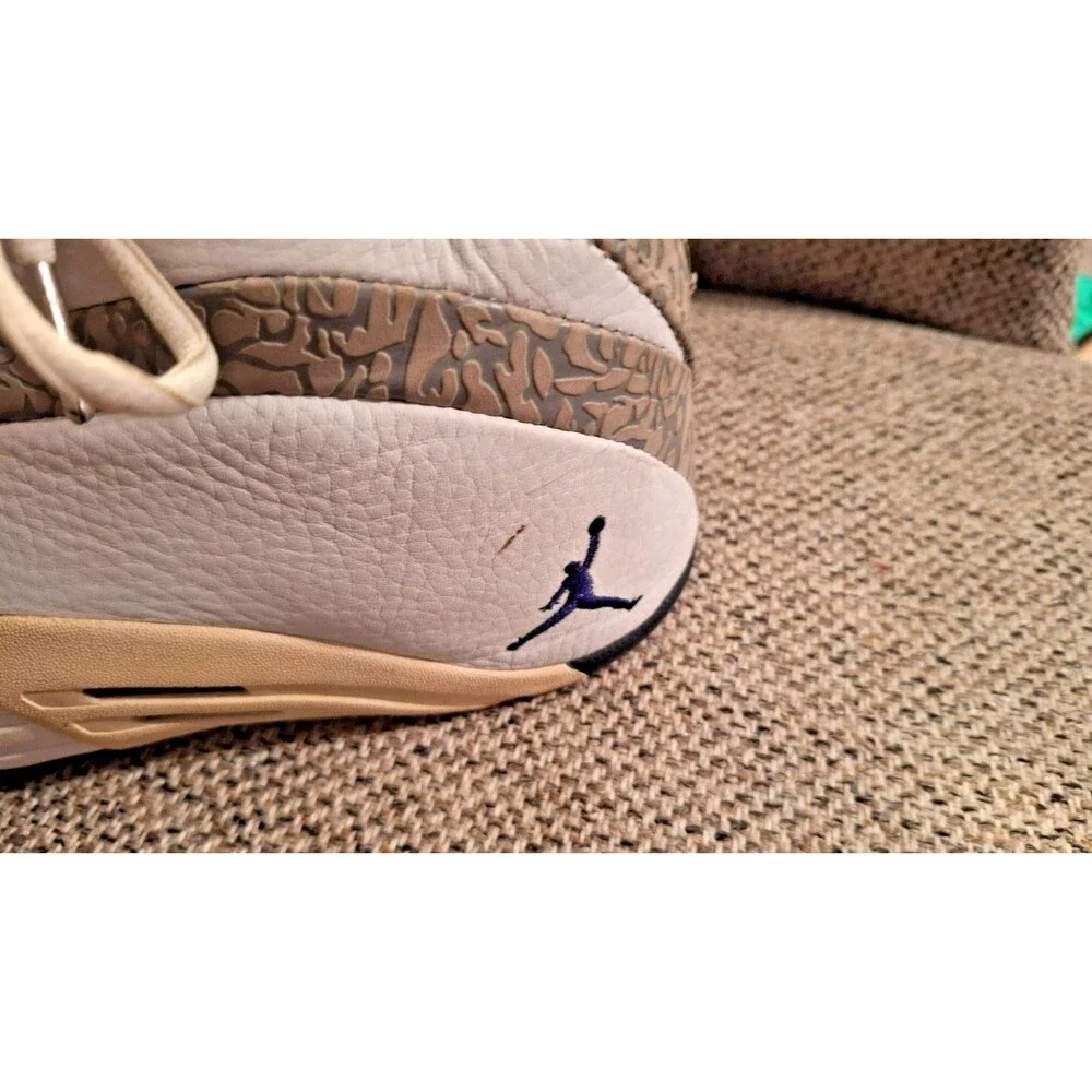 Air Jordan Retro‎ 15 White Silver Blue 11.5 Men's Used